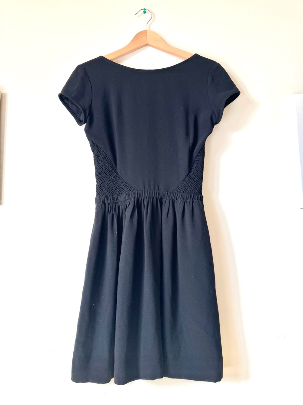 Maje Sz 1/XS Black Crepe Fit& Flare Mini Dress H14GAZETTE